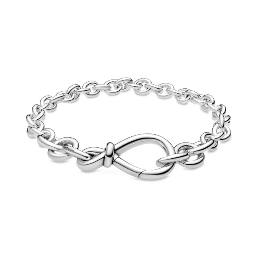 

Браслет Chunky Infinity Knot Chain Pandora, стерлинговое серебро