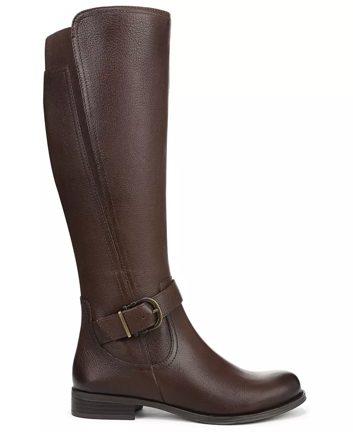 Женские сапоги Jaya Extra Wide Calf с квадратным каблуком до колена Naturalizer, коричневый — фото 2