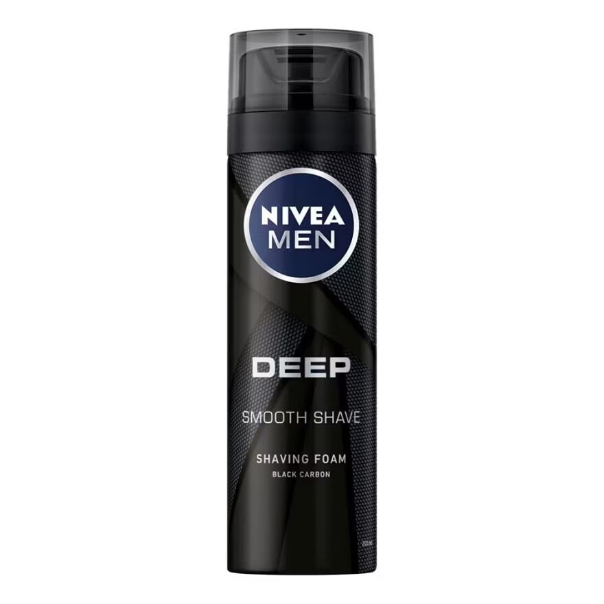 

Nivea Мужская пена для глубокого бритья 200 мл. ผู้ชาย โฟมโกนหนวด, White