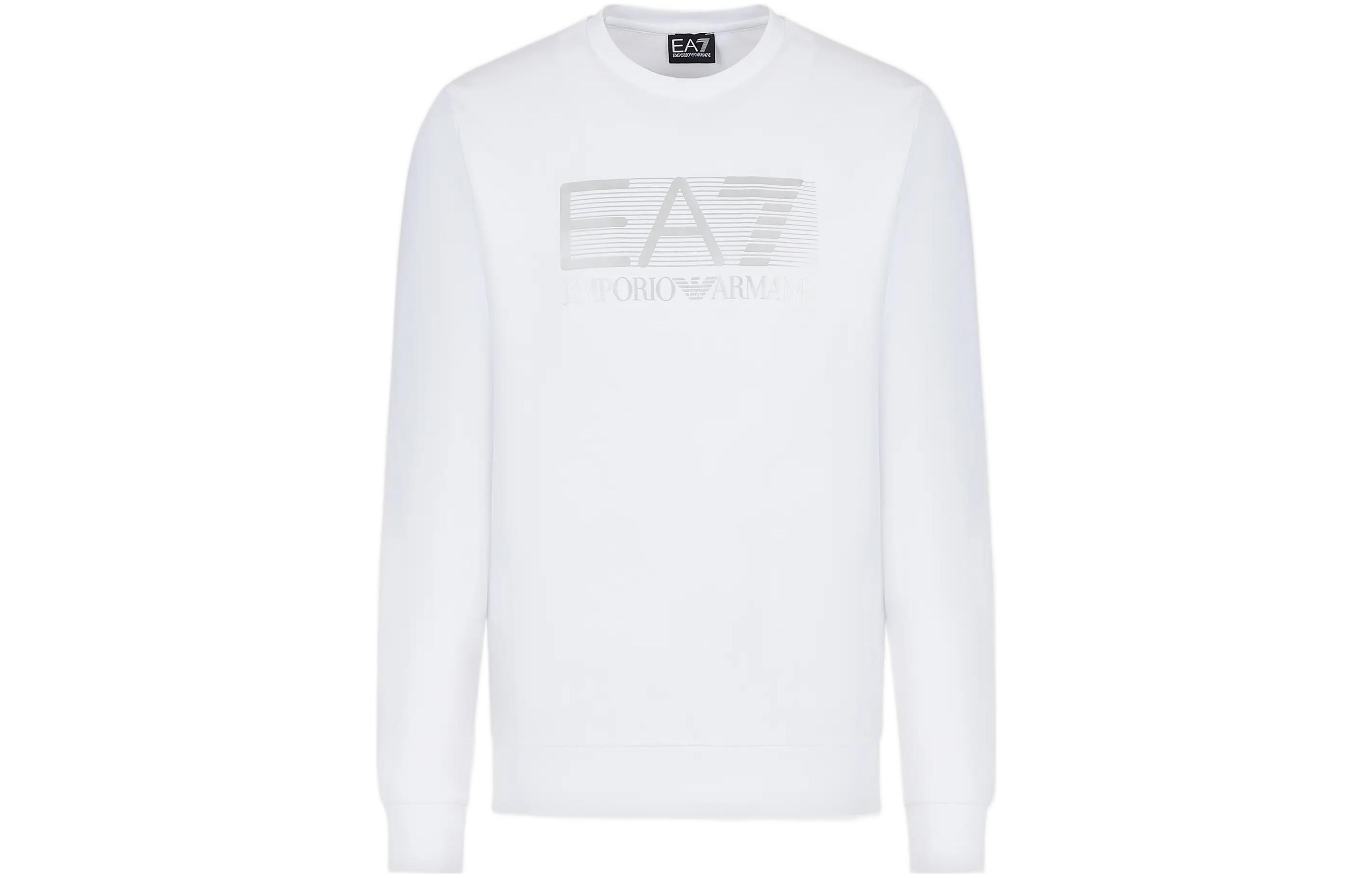 EMPORIO ARMANI Толстовка EA7 FW22 мужская белая — фото 3