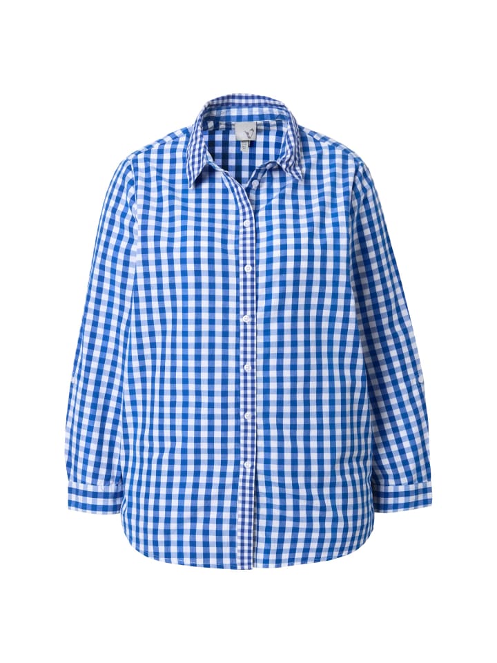 

Традиционная блузка королевского синего цвета Ulla Popken