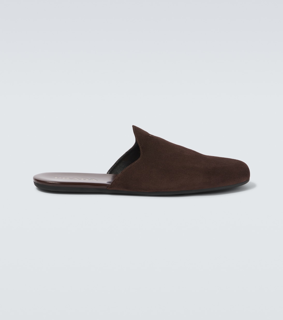 

Замшевые мюли Prada, Moro