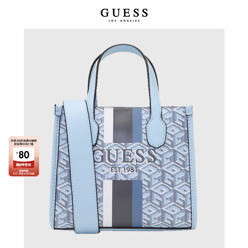 

Сумка женская Guess с объемным принтом, розовый