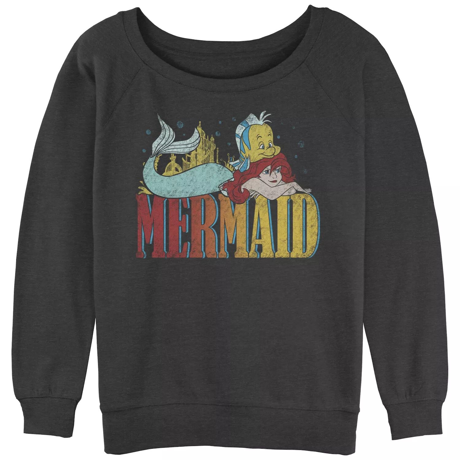 

Детская махровая футболка с напуском и рисунком «Русалочка» Disney's Little Mermaid Licensed Character
