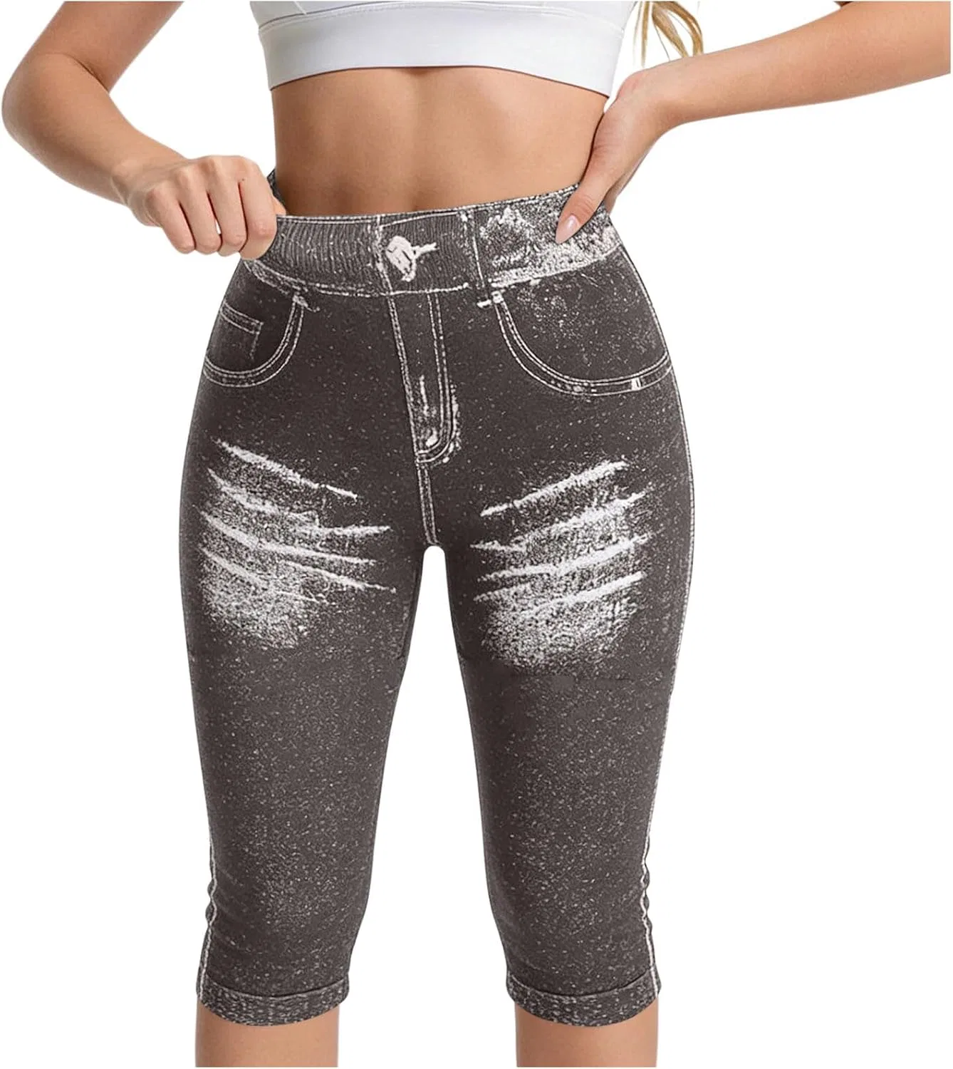 Леггинсы джинсовые Women's Capri, серый