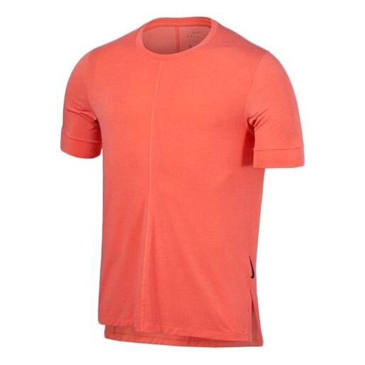 

Футболка men's dri-fit yoga quick dry short sleeve watermelon red t-shirt Nike, красный