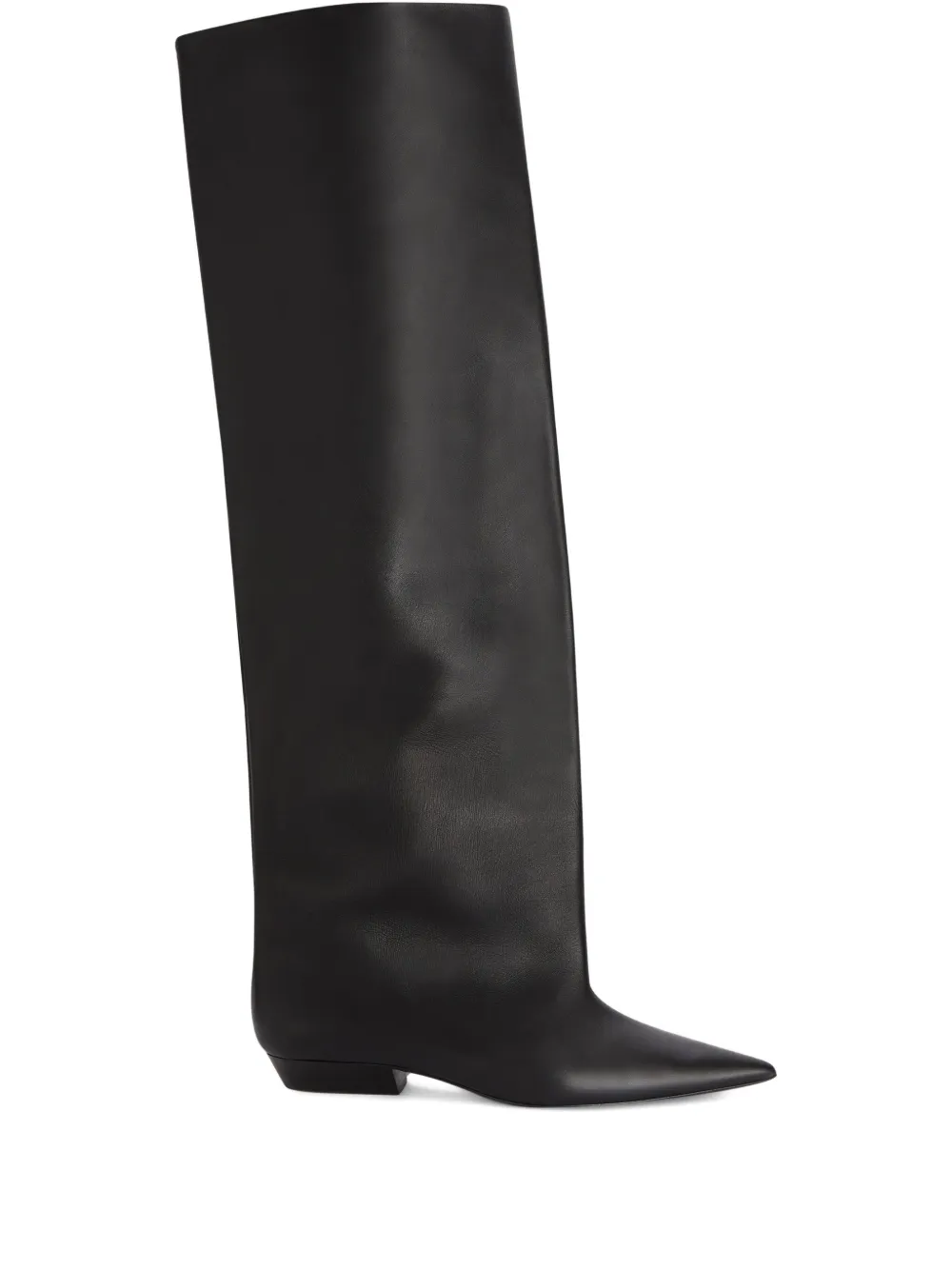 Кожаные сапоги JIL SANDER, черный