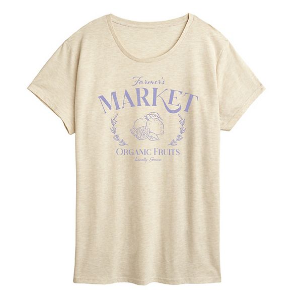

Футболка с принтом Women's farmer's market organic fruits Licensed Character, Birch