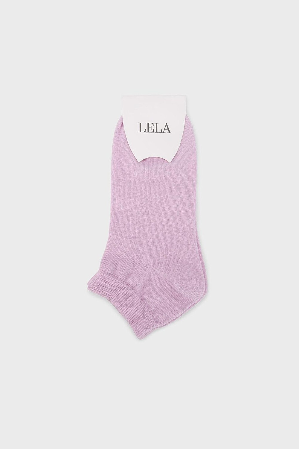 

Мягкие хлопковые вязаные носки-пинетки 0070001 Lela, сирень