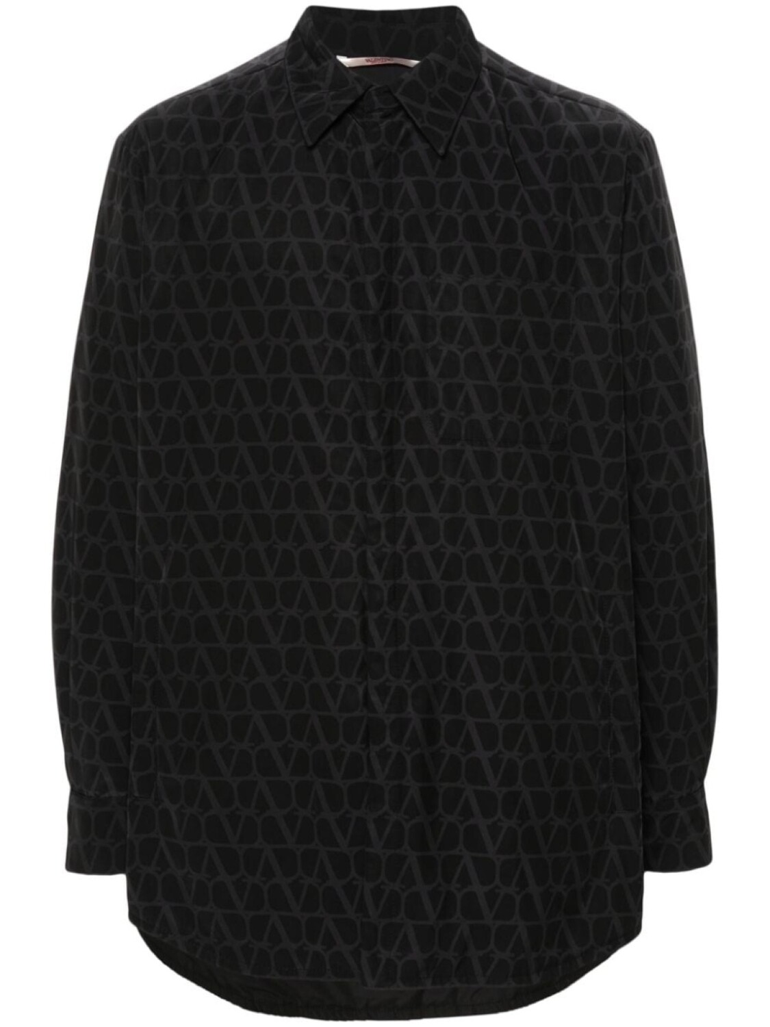 

Valentino Garavani куртка-рубашка с узором Toile Iconographe, черный
