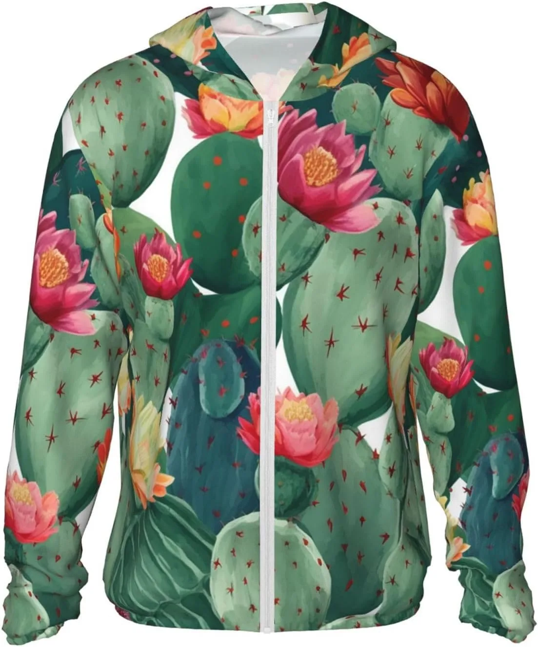 

Мужская толстовка с капюшоном UPF 50+ для защиты от солнца, на молнии, с длинным рукавом и карманом FHEBNDS