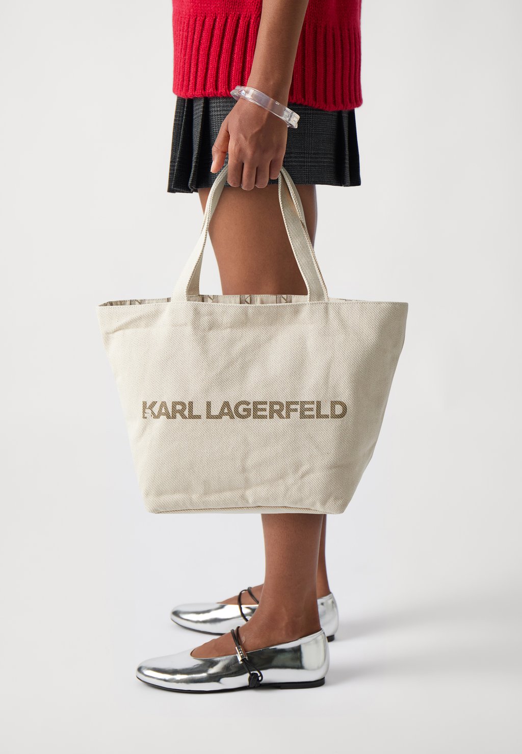 

Сумка-тоут MONOGRAM REVERSIBLE KARL LAGERFELD, бежевый