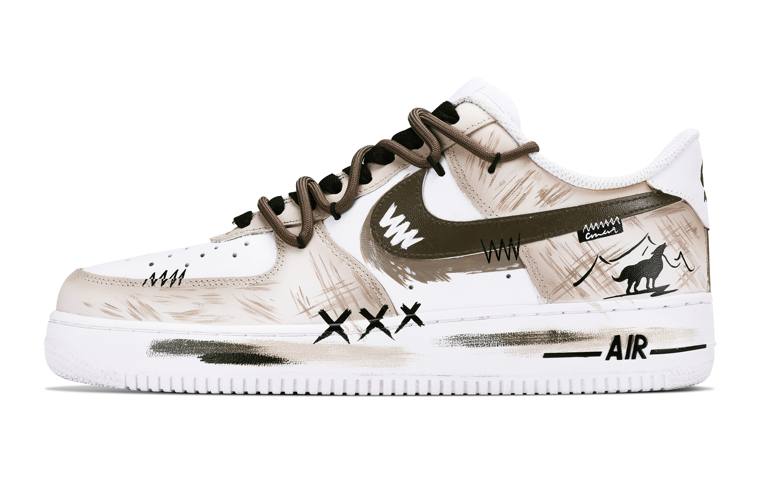 

Nike Air Force 1 Leather, устойчивые к истиранию и скольжению, низкие скейтбордные кроссовки Unisex, бело-серые