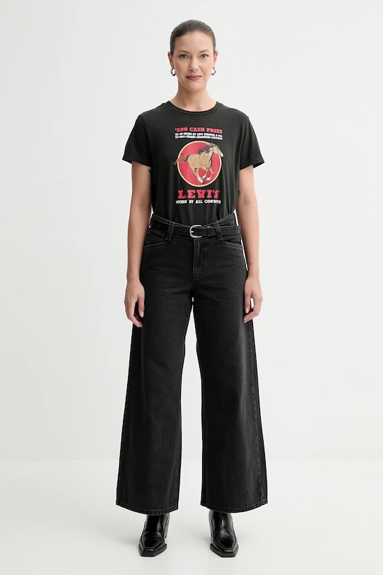 Джинсы BAGGY WIDE LEG Levi'S, черный — фото 2