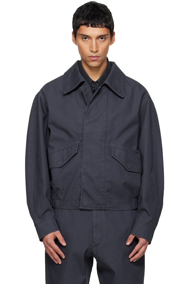 

Lemaire Темно-Синий объемный блузон