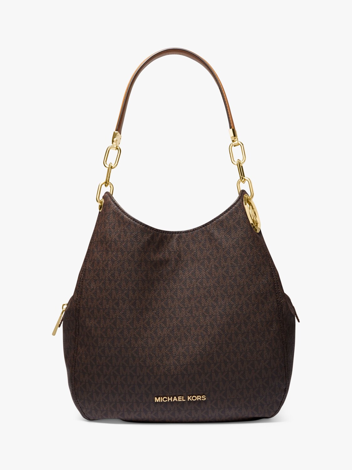 

Большая сумка через плечо с логотипом MICHAEL Michael Kors Lillie, коричневая