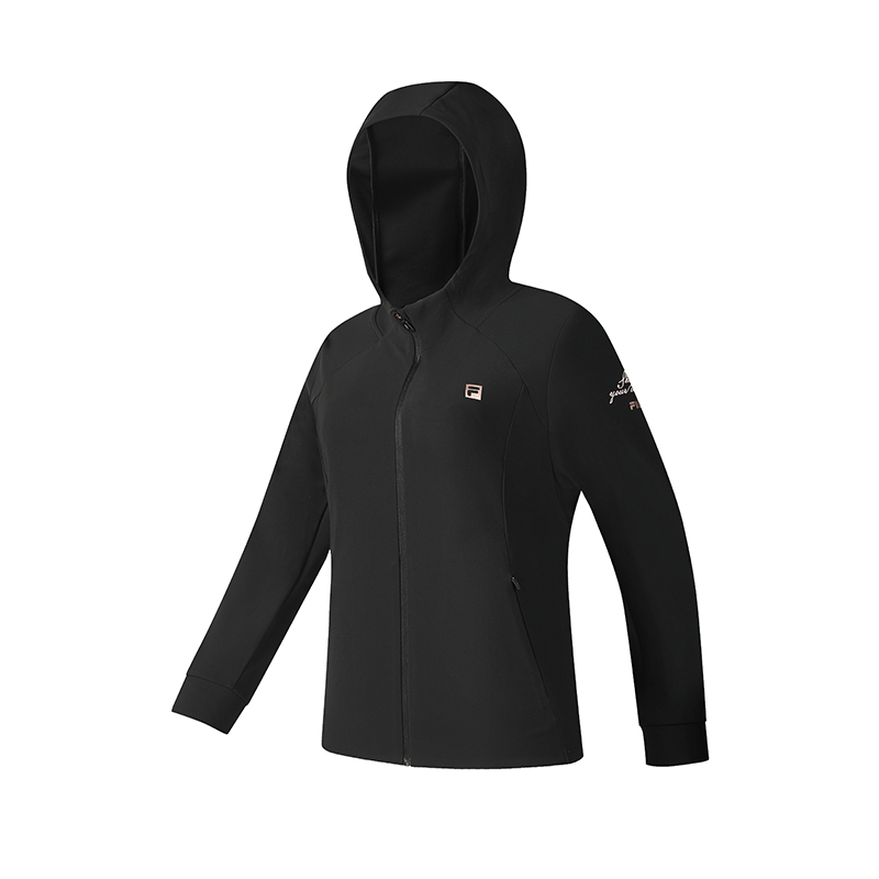 

FILA Женская фитнес-куртка черного цвета, Black-BK