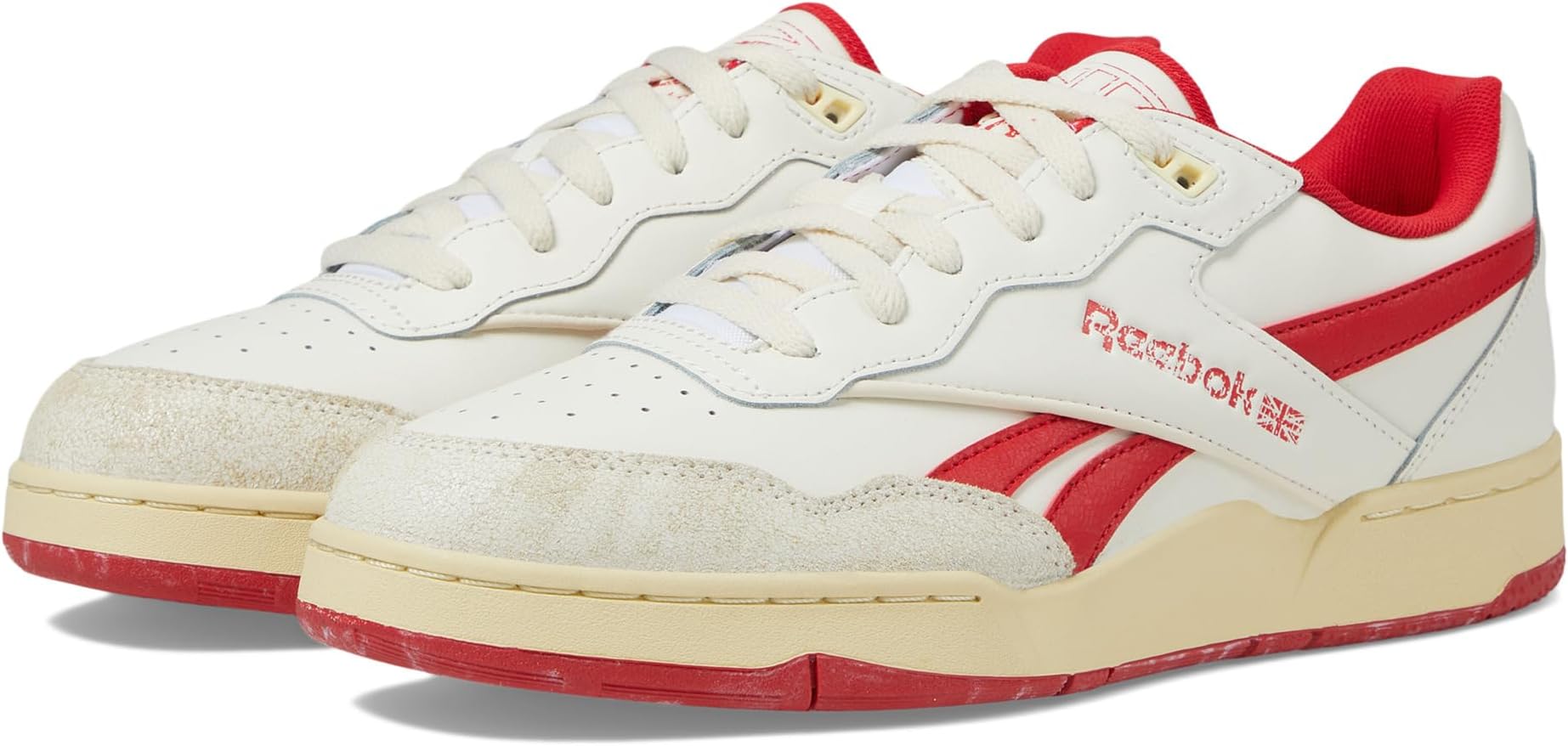 Кроссовки Reebok Lifestyle BB 4000 II, цвет Chalk/Weathered White/Vector Red