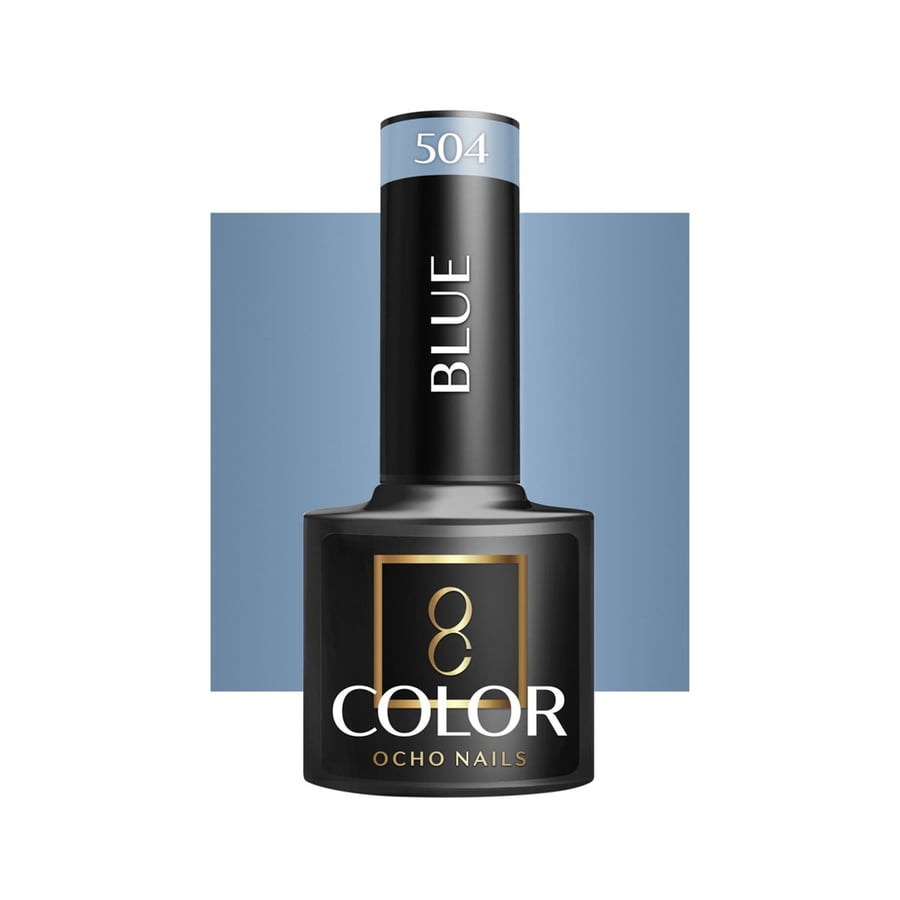 

OCHO NAILS Гибридный лак для ногтей синий 504 -5 г Active Shop