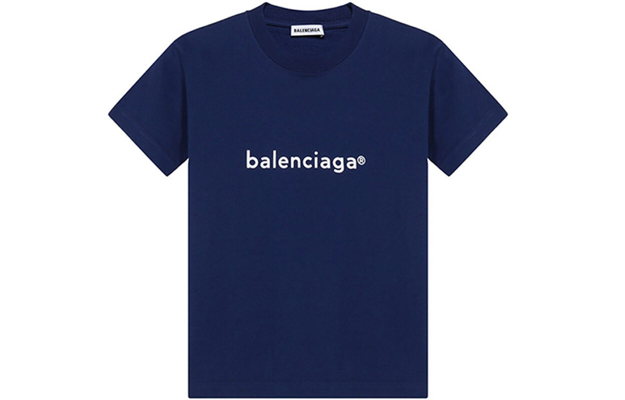 

Футболка женская Balenciaga, фиолетово-синий
