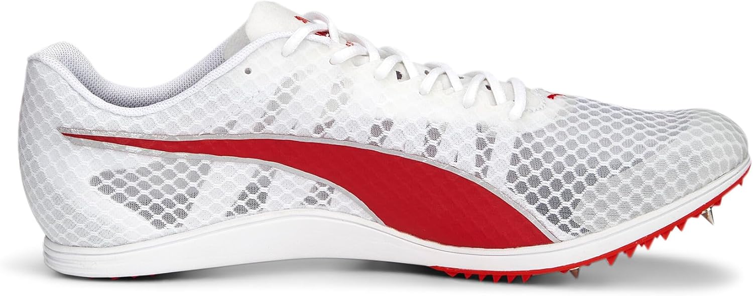Мужские кроссовки для легкой атлетики Puma Evospeed Distance 11, белый/красный/серебряный — фото 4