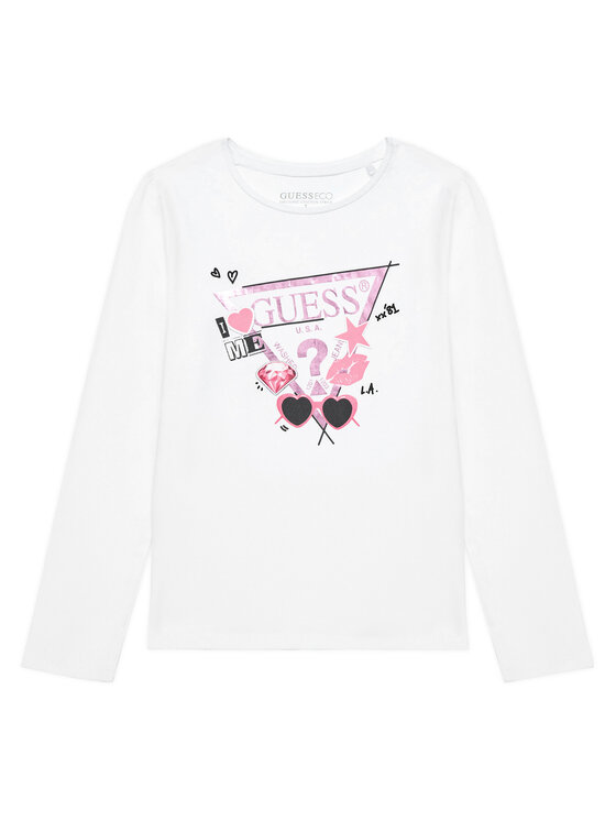 

Блузка regular fit J5YI01 K6YW4 Guess, белый