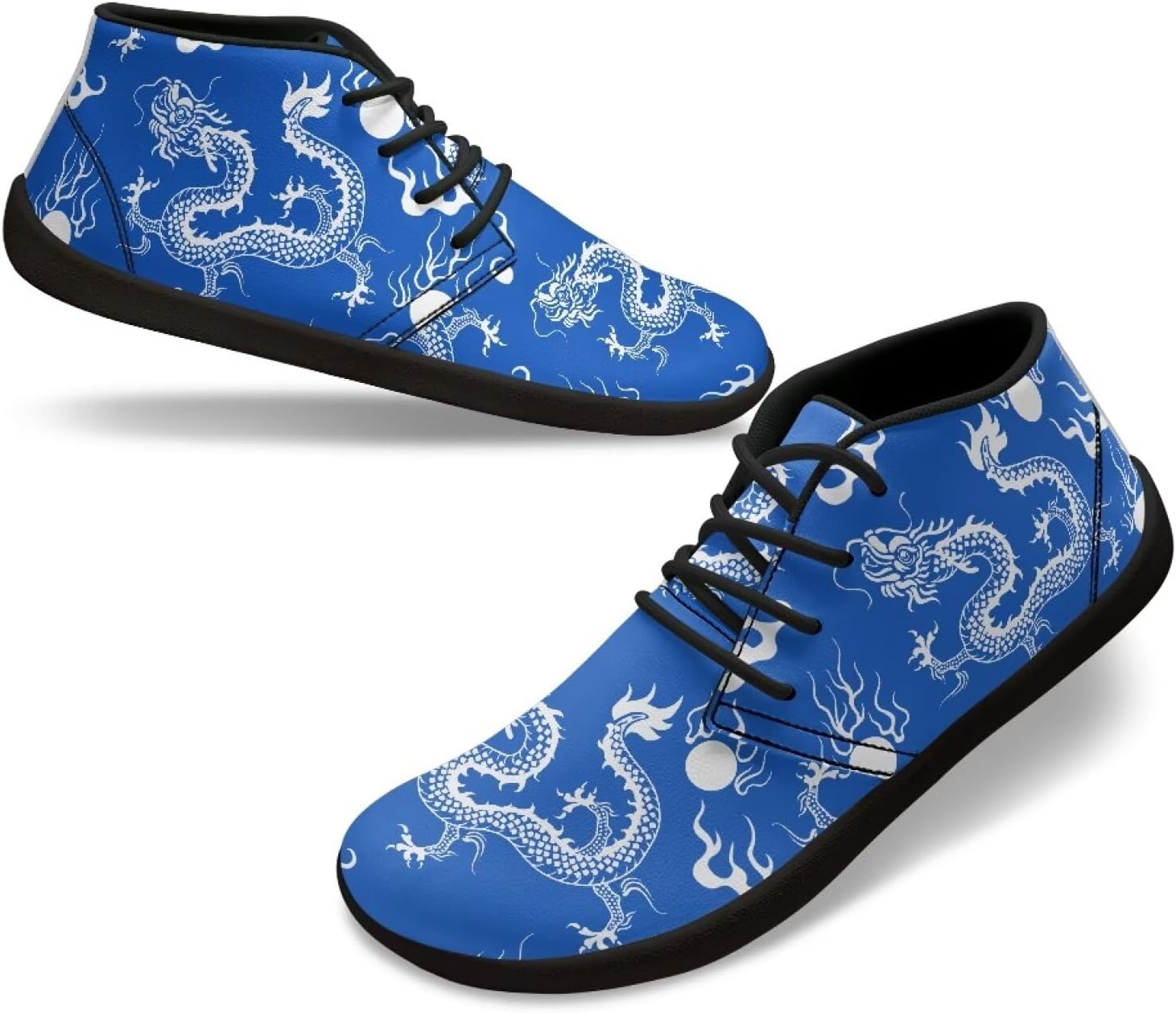 

Мужские низкие кроссовки из ПУ-кожи, обувь, широкие носки, прогулочные кроссовки с нулевым перепадом, нескользящие повседневные спортивные кроссовки, размеры США 5-14 Qoiuvncy, синий