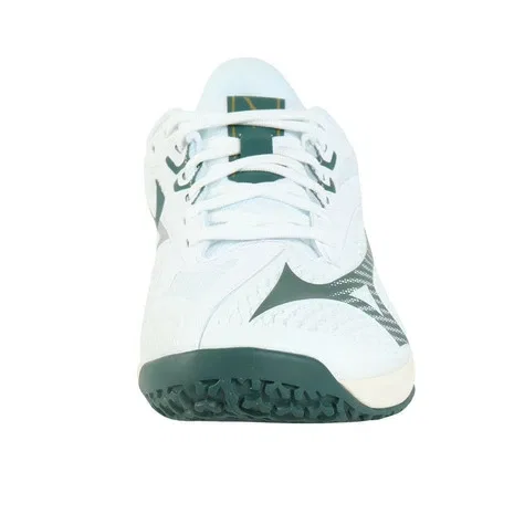 Мужские теннисные кроссовки «Wave Exceed 6 SW OC» от Mizuno, White X Green — фото 4