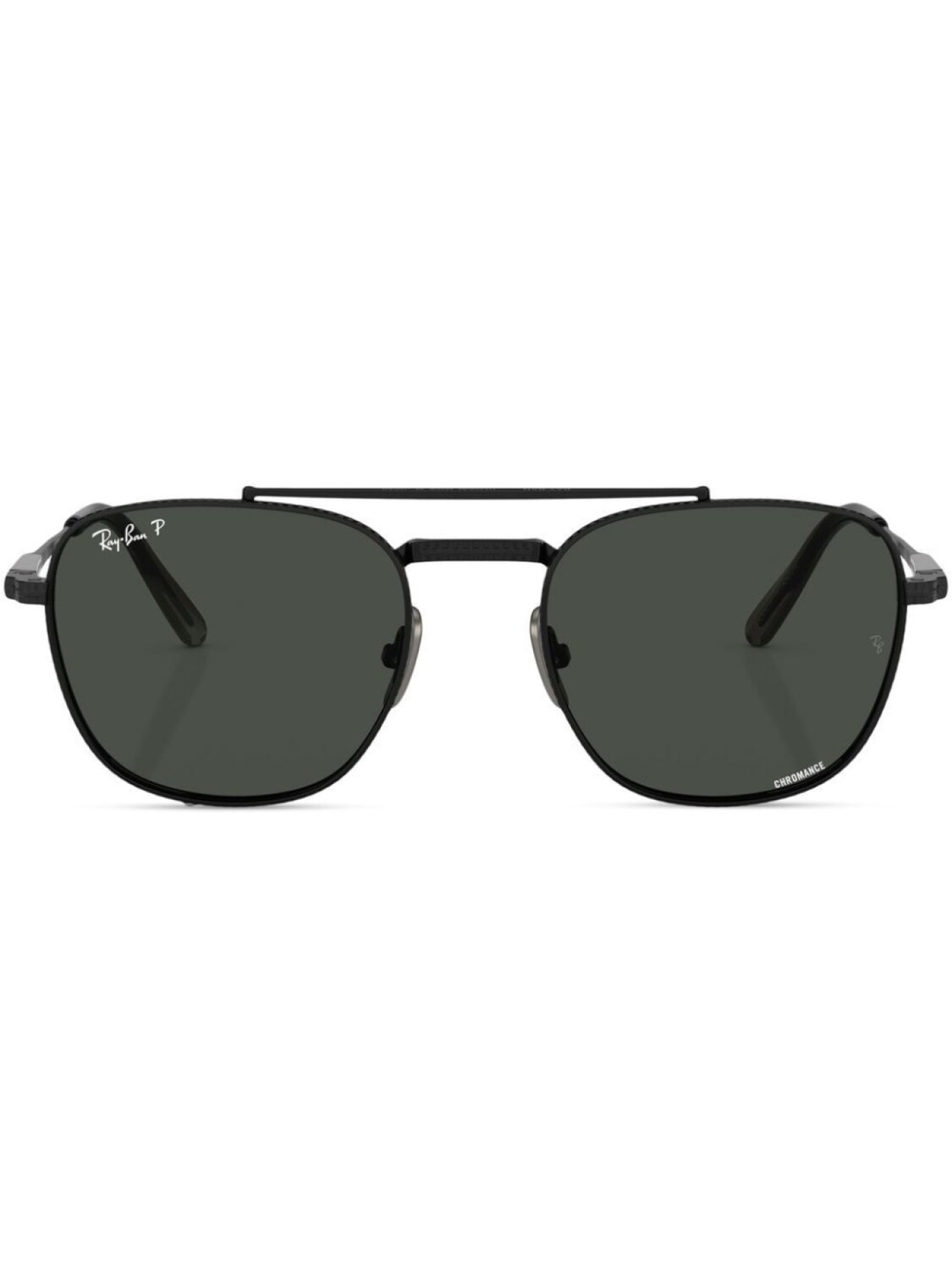 

Солнцезащитные очки-пилоты Frank II Titanium Ray-Ban, черный