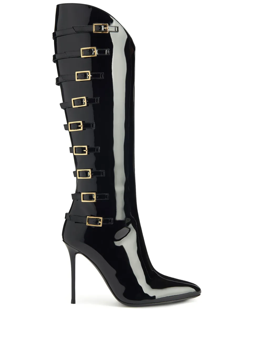Лакированные сапоги Patthi 105 Giuseppe Zanotti, черный