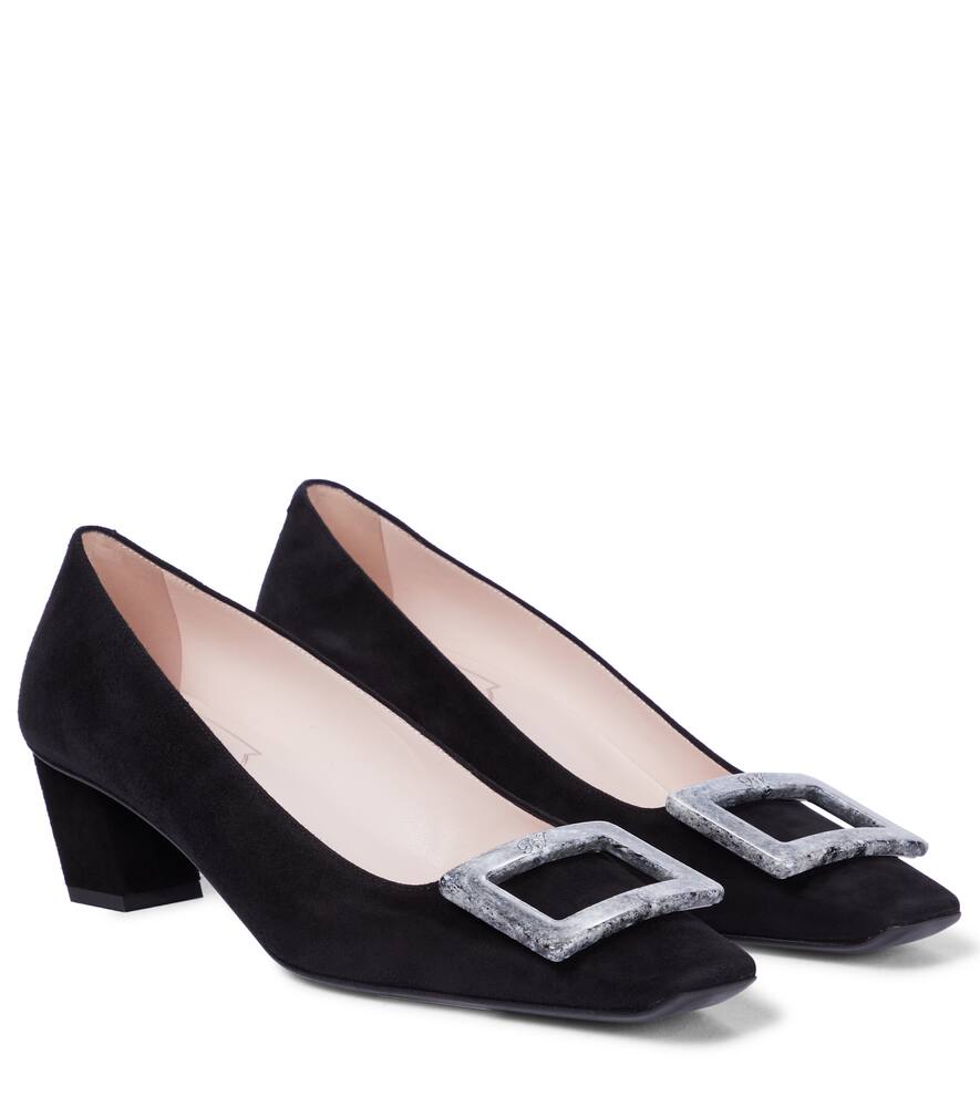 Балетки Belle Vivier 45 из замши Roger Vivier