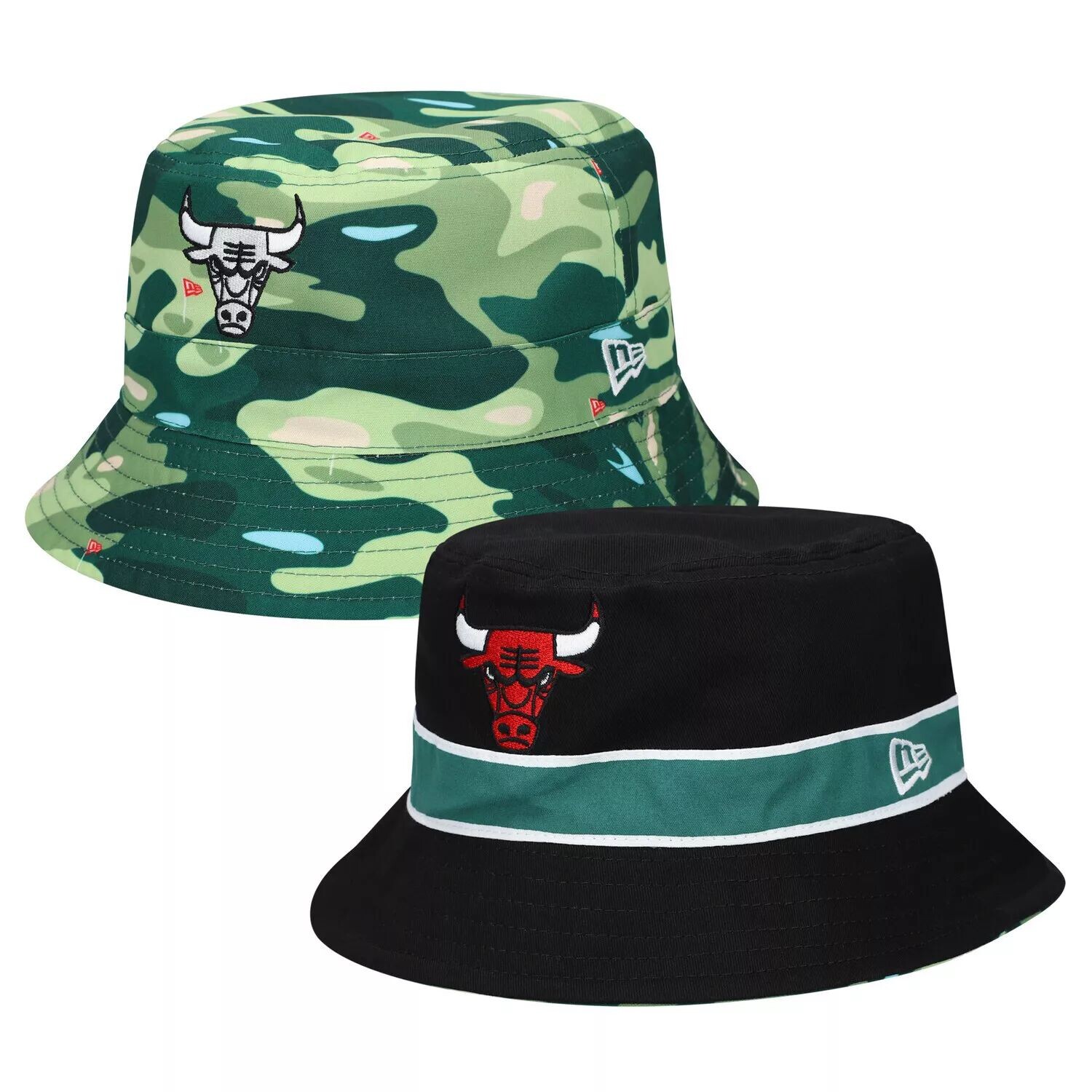 

Черная мужская двусторонняя панама New Era Chicago Bulls, Черный, Черная мужская двусторонняя панама New Era Chicago Bulls