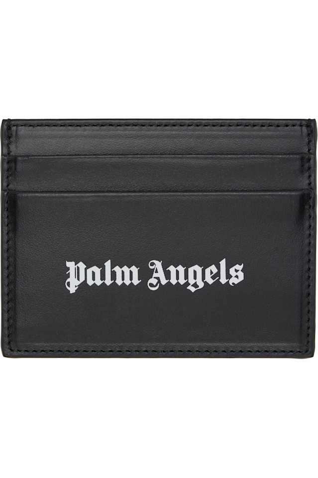 

Palm Angels Черный классический держатель для карт с логотипом