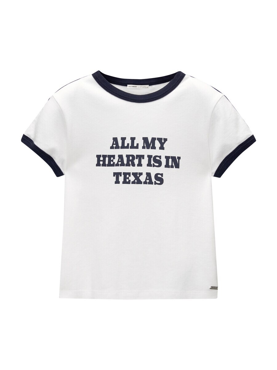 

Футболка Pull&Bear Shirt, белый