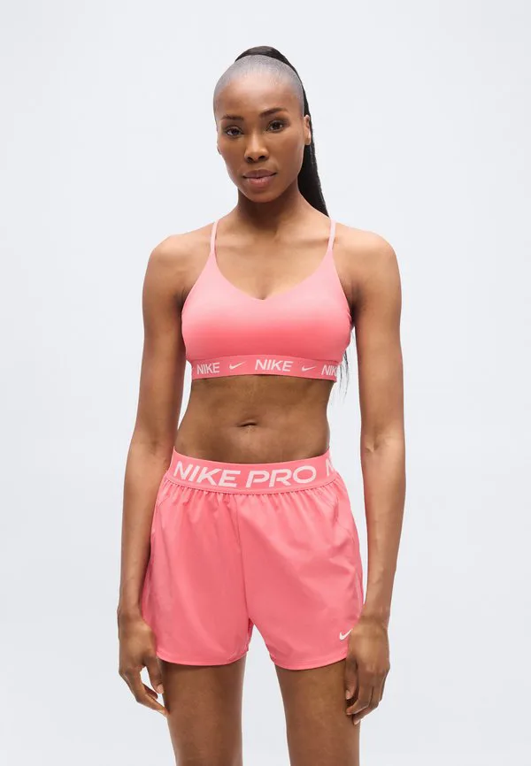 Спортивный бюстгальтер indy с легкой поддержкой Nike Performance, Sea Coral/White