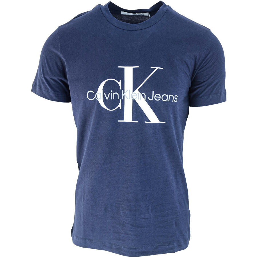 

CALVIN KLEIN Мужской укороченный топ CORE MONOGRAM SLIM TEE, синий