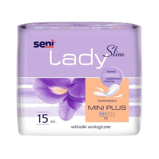 

Урологические прокладки женские, 15 шт. Seni Lady Slim, Mini Plus