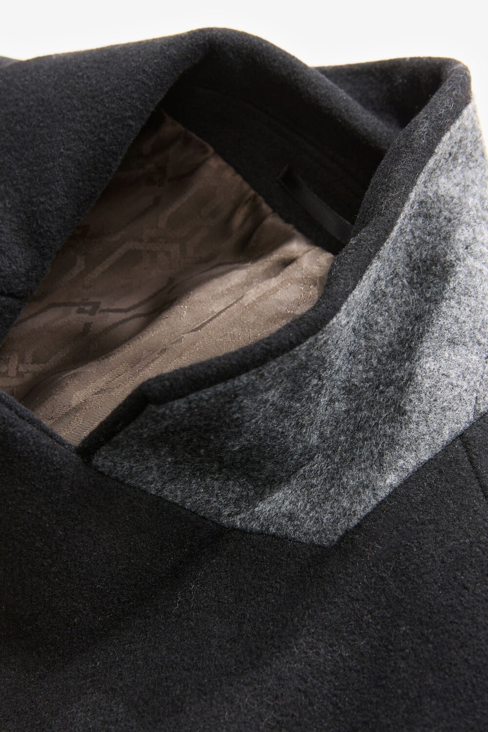 Пальто Next Epsom with wool, черный — фото 3
