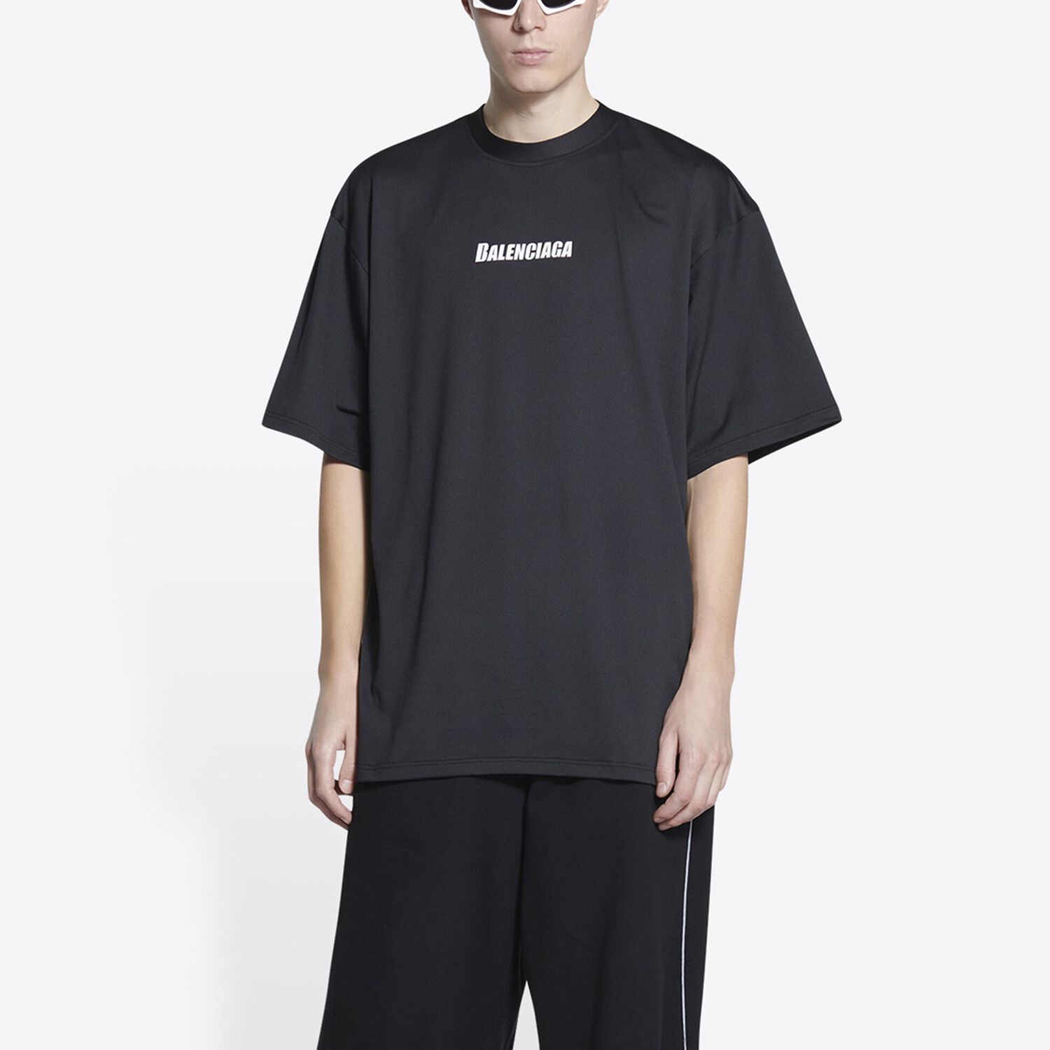 Футболка мужская Balenciaga Technical Mesh, черный — фото 3
