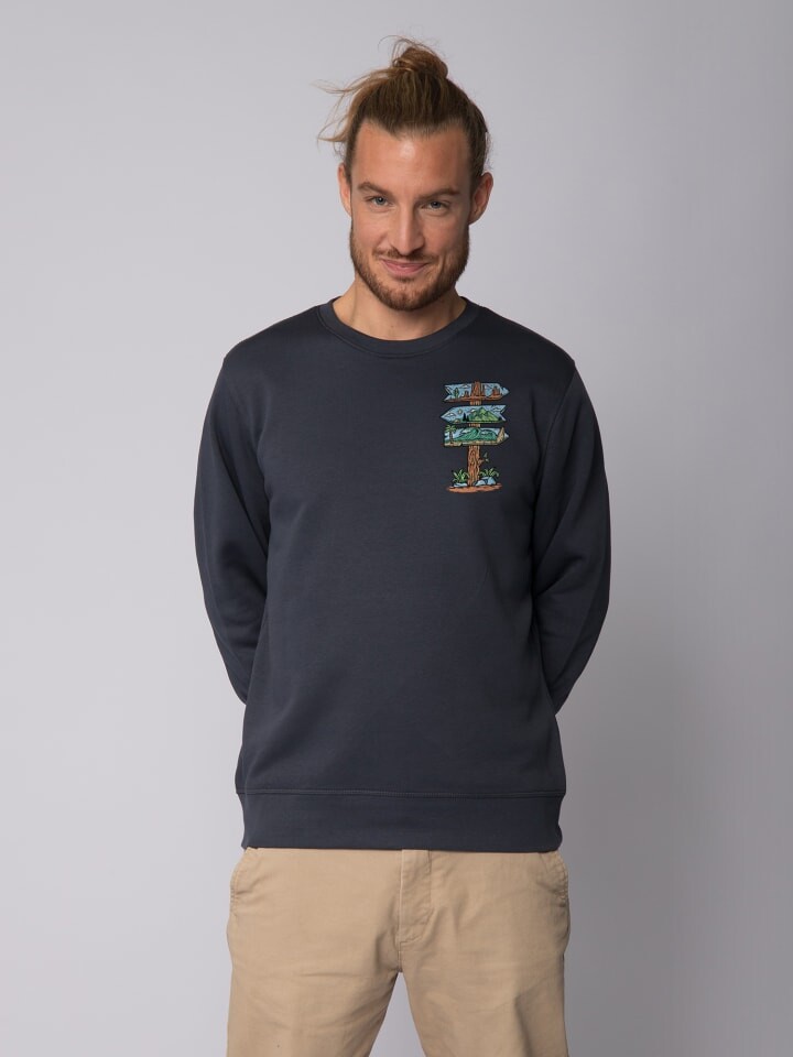 

Толстовка wat Apparel Adventure is everywhere, цвет india ink grey