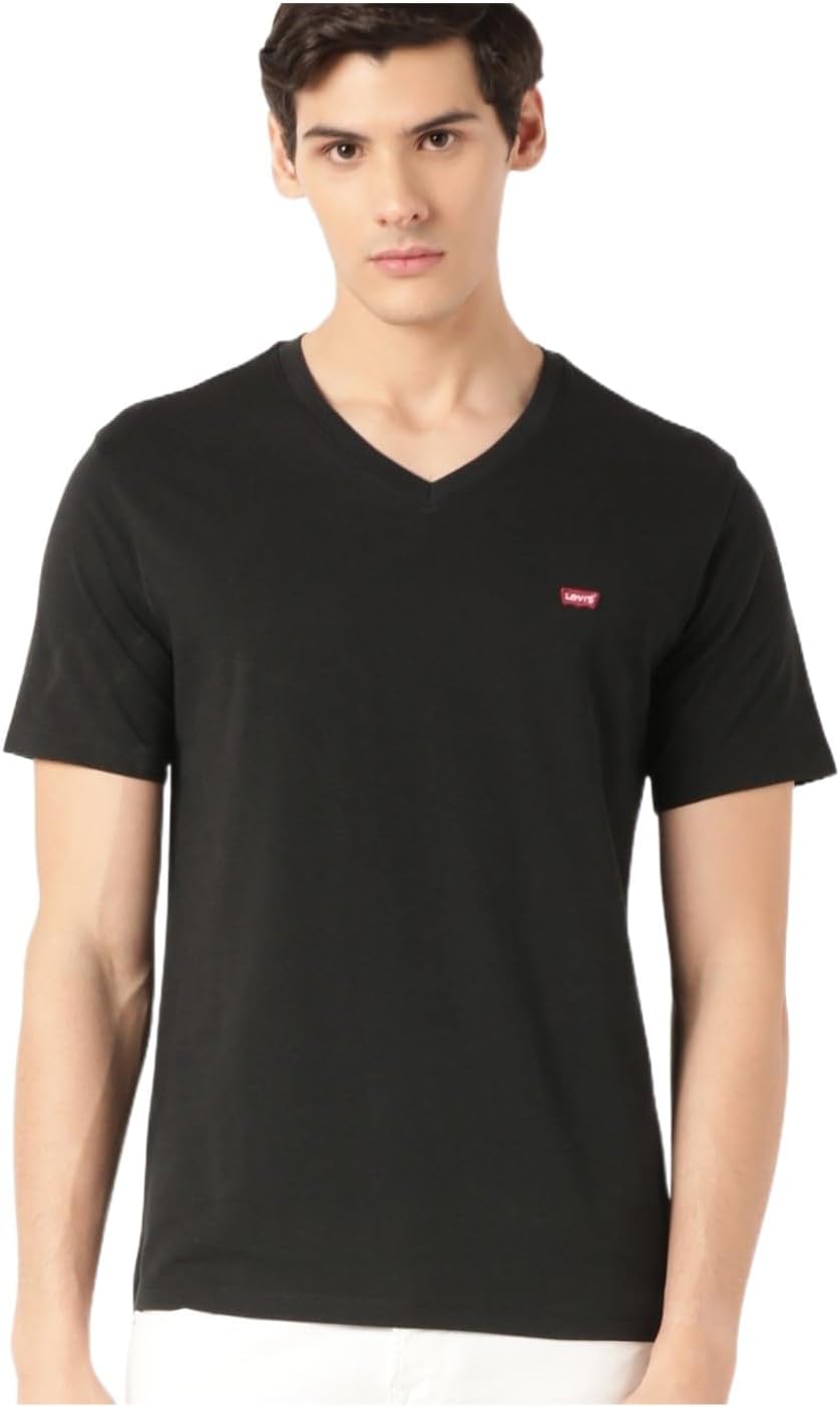 

Мужская футболка Levi's стандартного кроя с коротким рукавом, угольно-черный