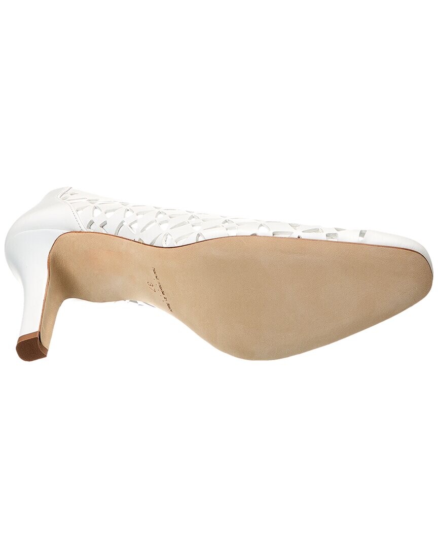 

Кожаные туфли Manolo Blahnik Tolvina 90, белый