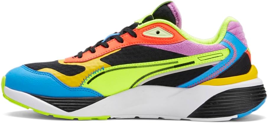 Мужские кроссовки PUMA RS-Metric Lava с шнуровкой для повседневной носки - черные — фото 3