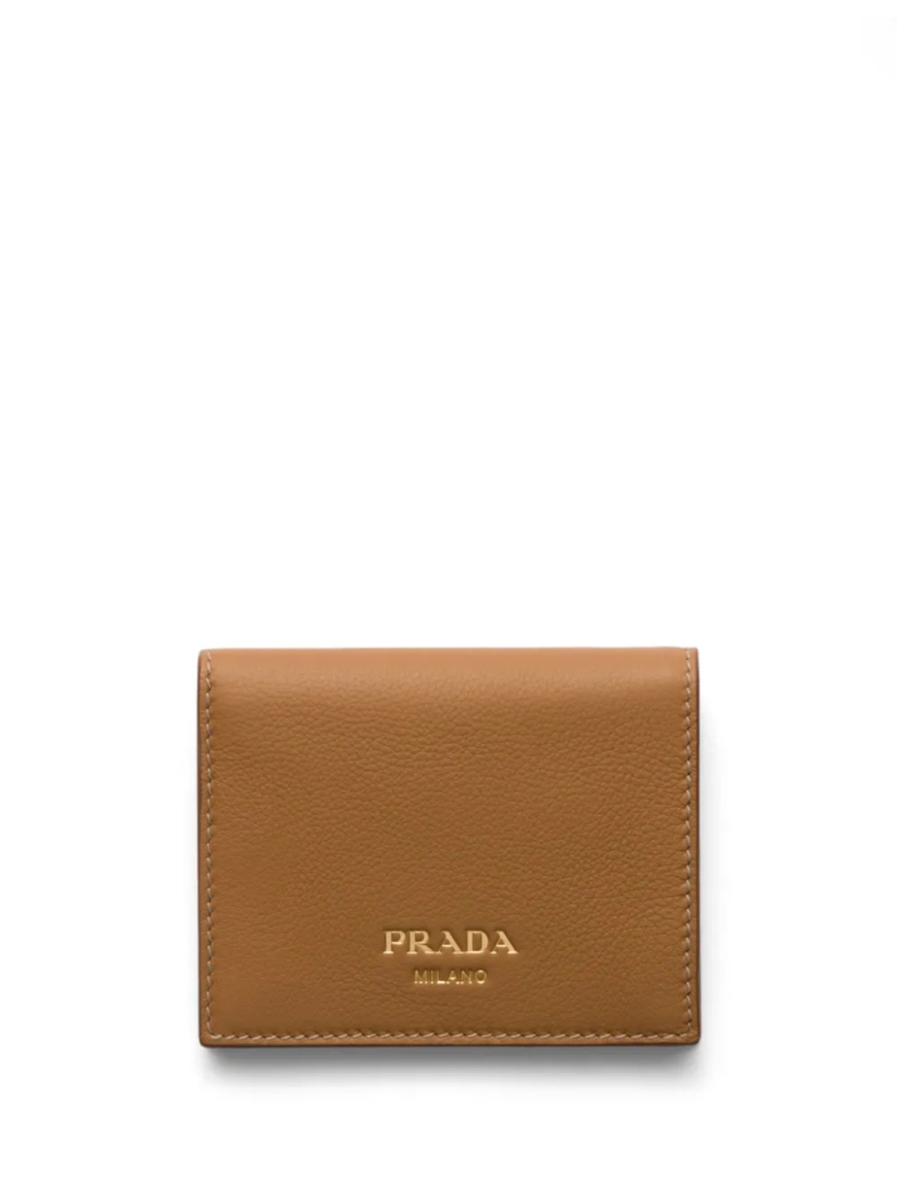 

Prada кошелек с тисненым логотипом, коричневый