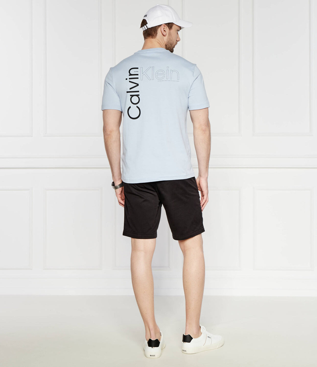 Футболка Calvin Klein Regular Fit, небесно-голубой — фото 2