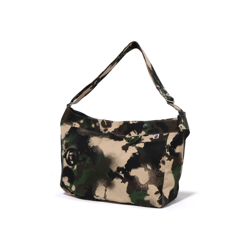 

A BATHING APE Хлопковая поясная сумка унисекс зеленая разноцветная, Green GRX