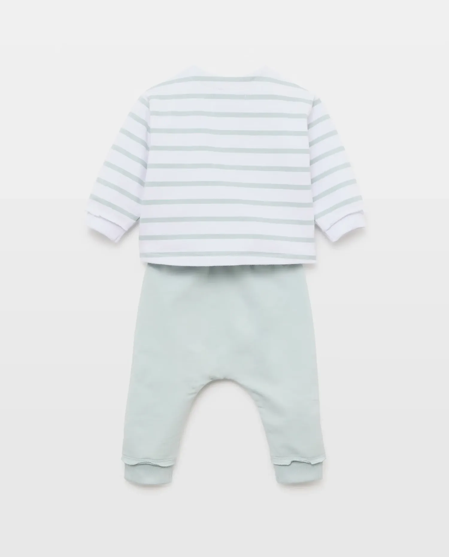Набор из трех плюшевых изделий в полоску для малышей Baby El Corte Inglés, зеленый — фото 2