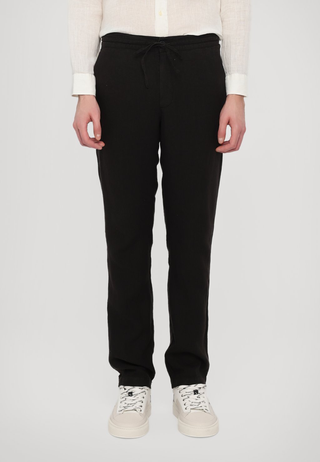 

Брюки MEN DRAWSTING PANT 120% Lino, черный