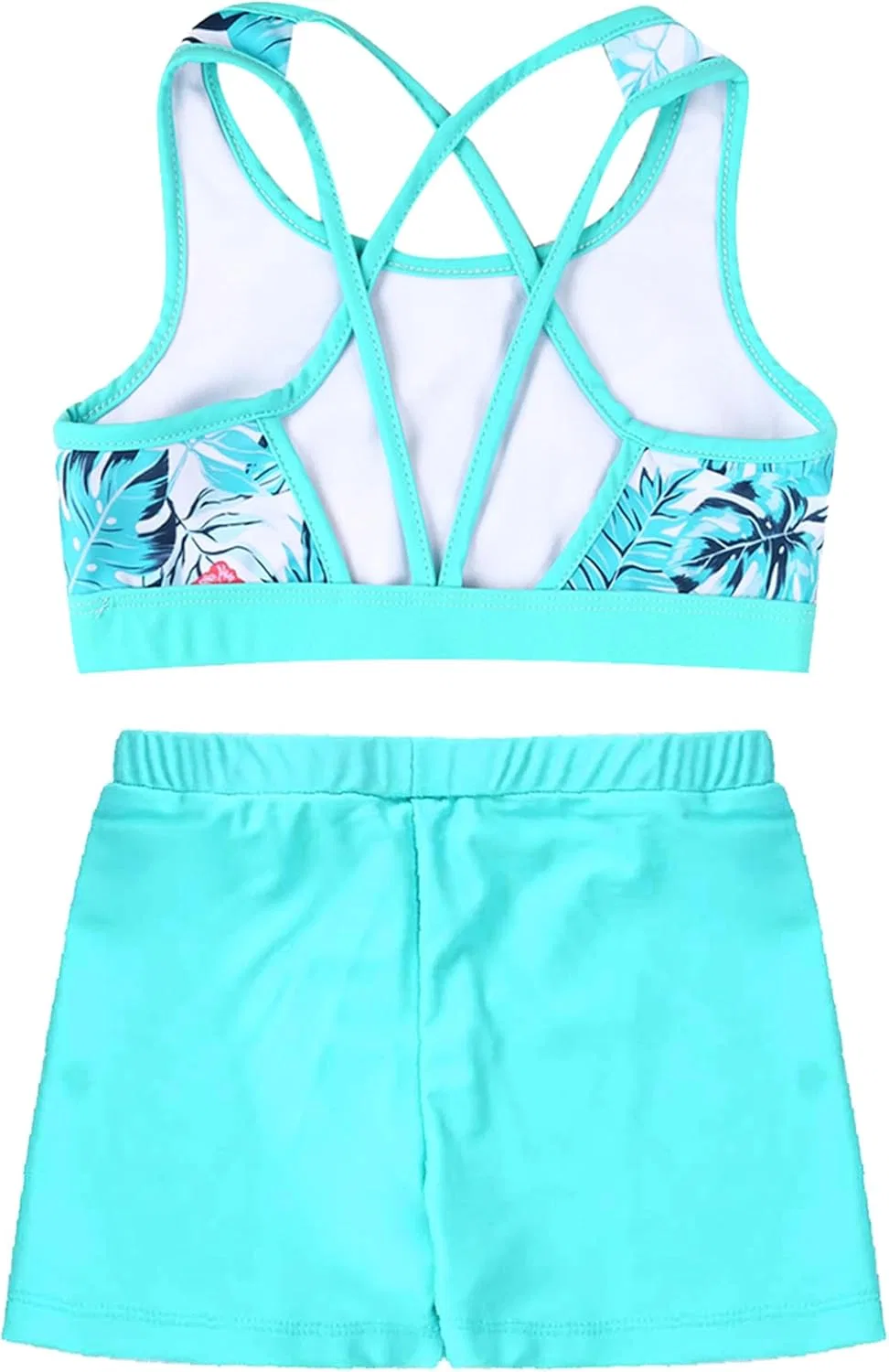 Детский спортивный костюм Moily топ на бретелях с шортами, Leaf&light Green — фото 4