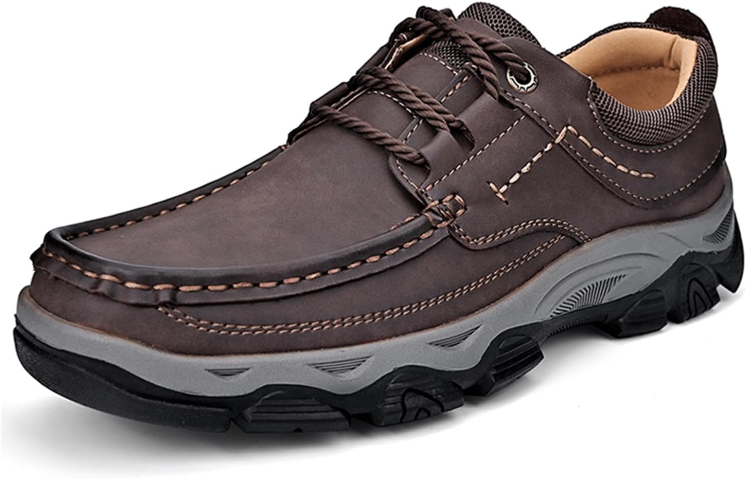 

Мужские повседневные лоферы из натуральной кожи Houdbdol, темно-коричневый